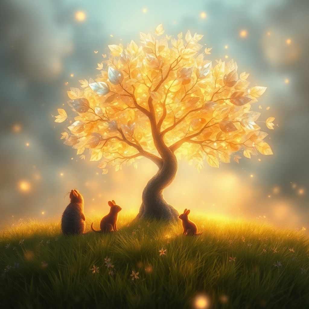 AI generated art for prompt: Craft an enchanting digital artwork capturing the essence of a dreamlike world where nature and magi