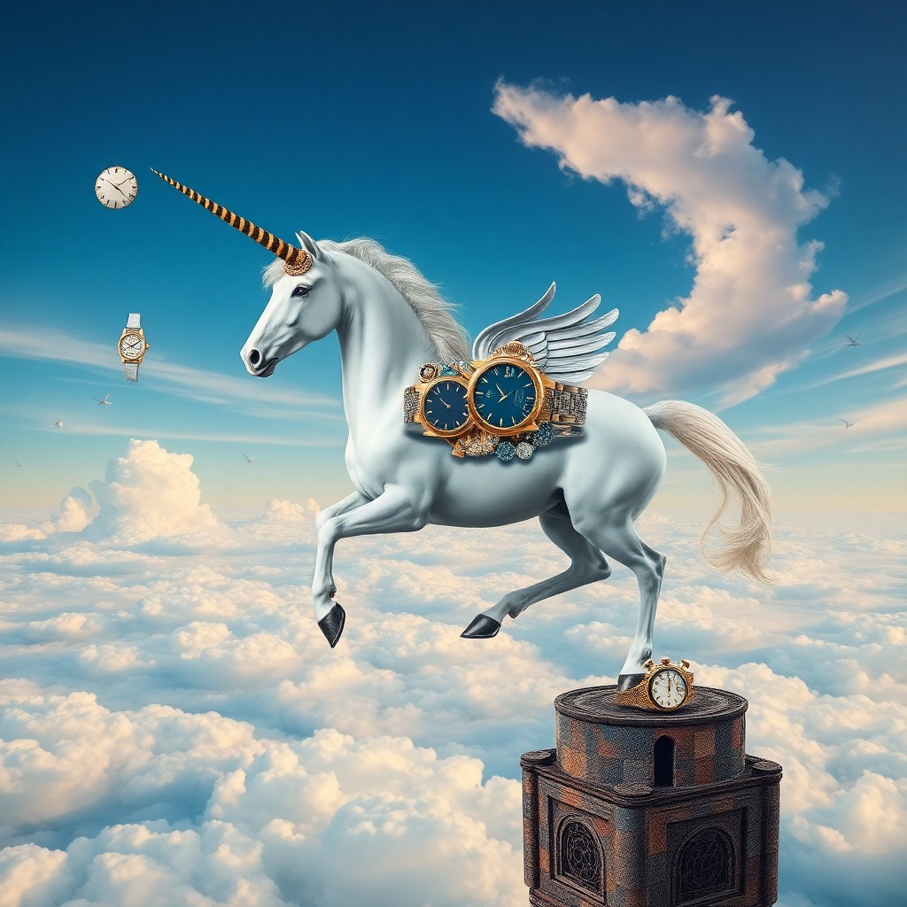 AI generated art for prompt: Craft an image in the surrealistic style reminiscent of Dali's iconic works, portraying a whimsical 