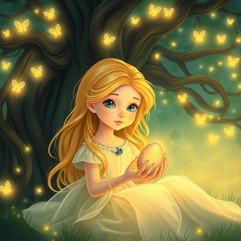 AI generated art for prompt: Envision an alluring fairy tale-inspired illustration with a whimsical 'bug's-eye view' perspective 