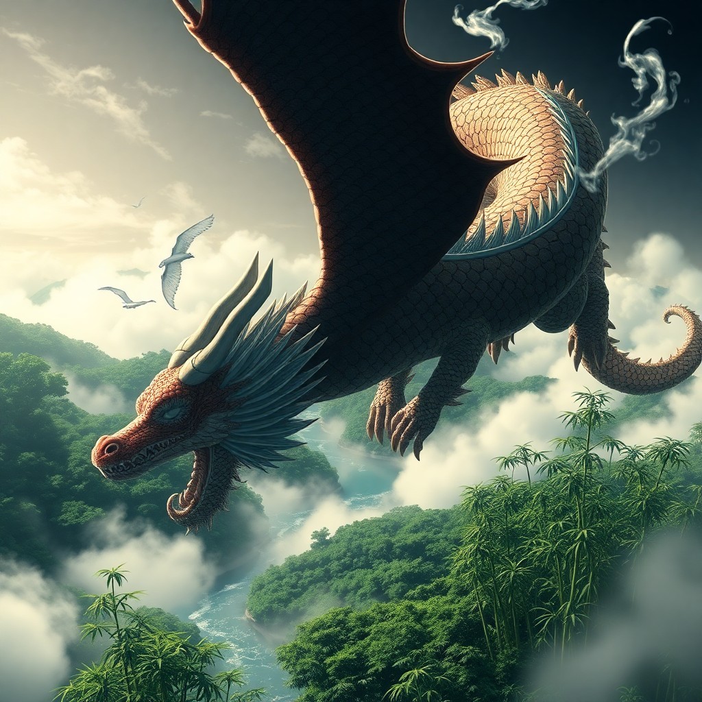 AI generated art for prompt: Envision an enchanting Japanese-inspired landscape, reminiscent of Ukiyo-e artistry, showcasing a ma