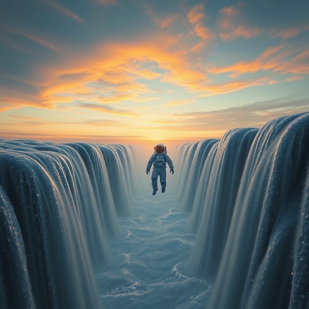 AI generated art for prompt: Visualize an intricate digital artwork reminiscent of Magritte's dreamlike visions, portraying an as