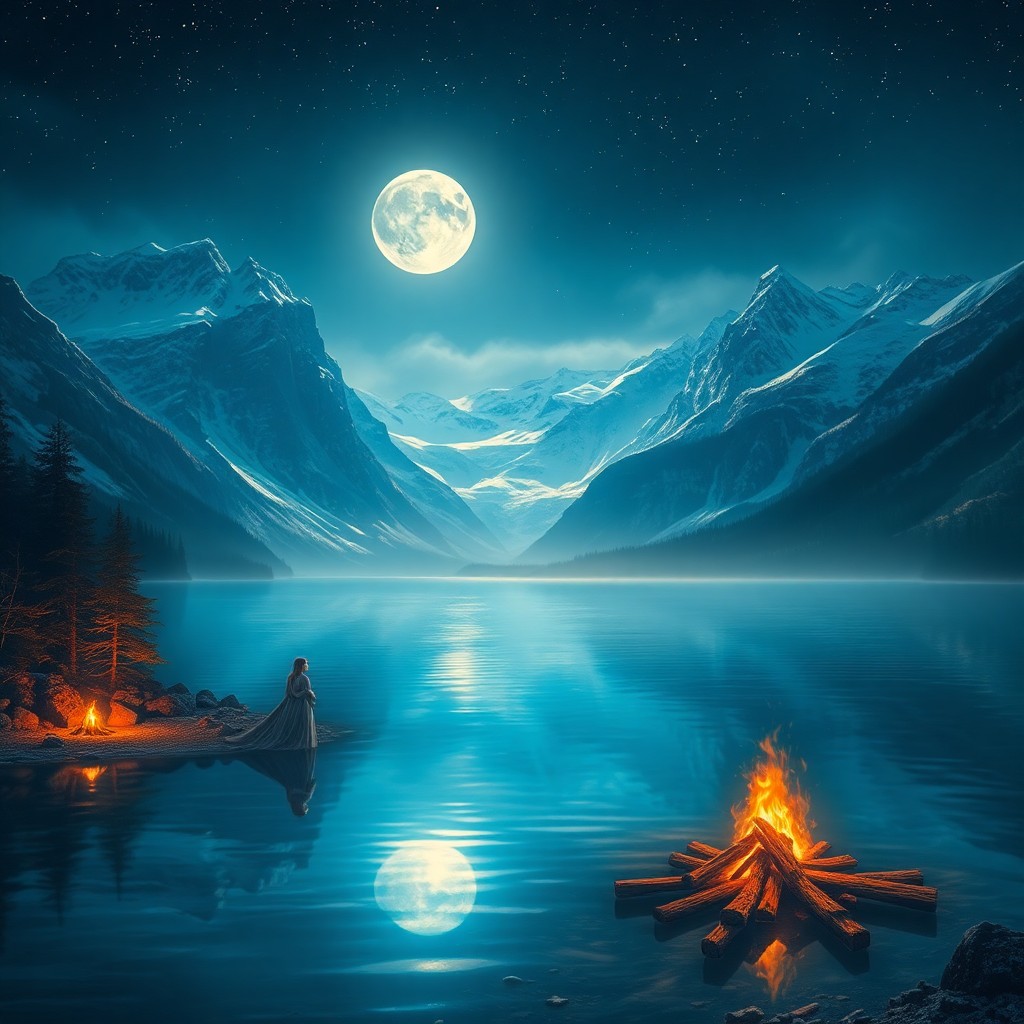 AI generated art for prompt: Create an enchanting digital art scene reminiscent of Greg Rutkowski's dreamy landscapes, featuring 