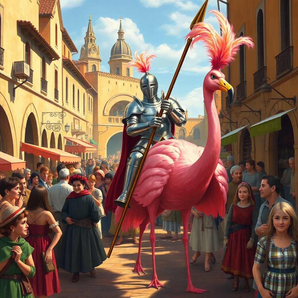 AI generated art for prompt: Envision a whimsical world merging Renaissance artistry with Dr. Seuss's imaginative flair, where hu