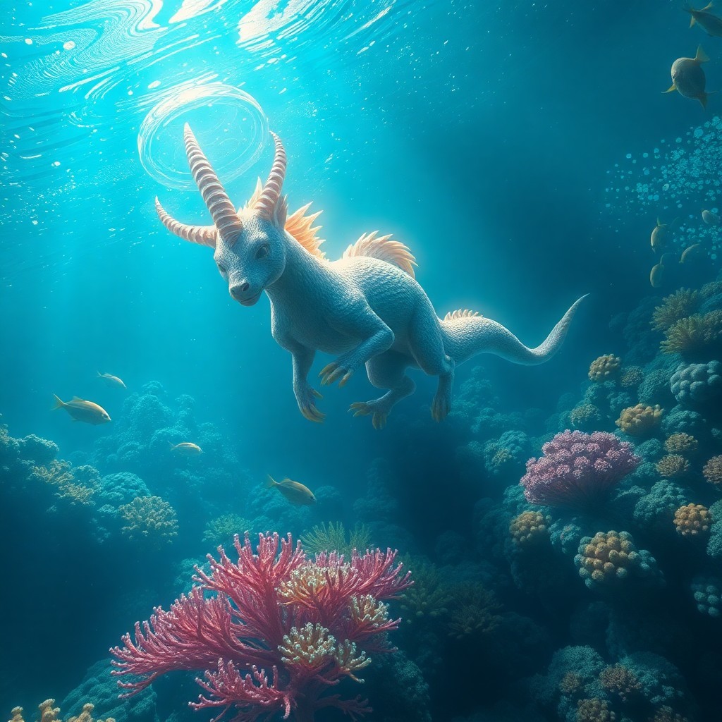 AI generated art for prompt: Create an enchanting digital artwork encapsulating the surreal essence of a dreamscape, depicting a 