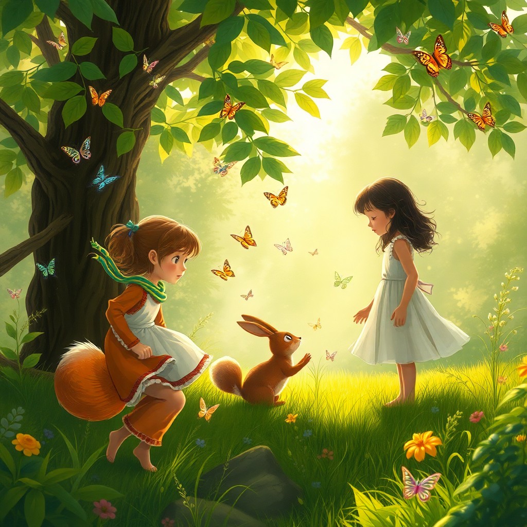 AI generated art for prompt: Imagine a whimsical dreamscape where the enchanting illustrations of a beloved children's book autho