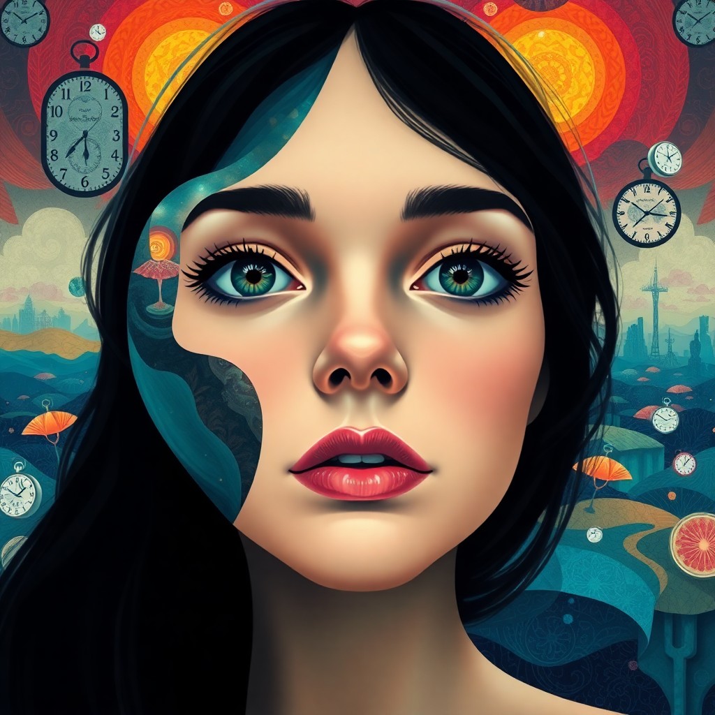 AI generated art for prompt: Envision a captivating digital artwork that merges the dreamlike quality of surrealism with abstract