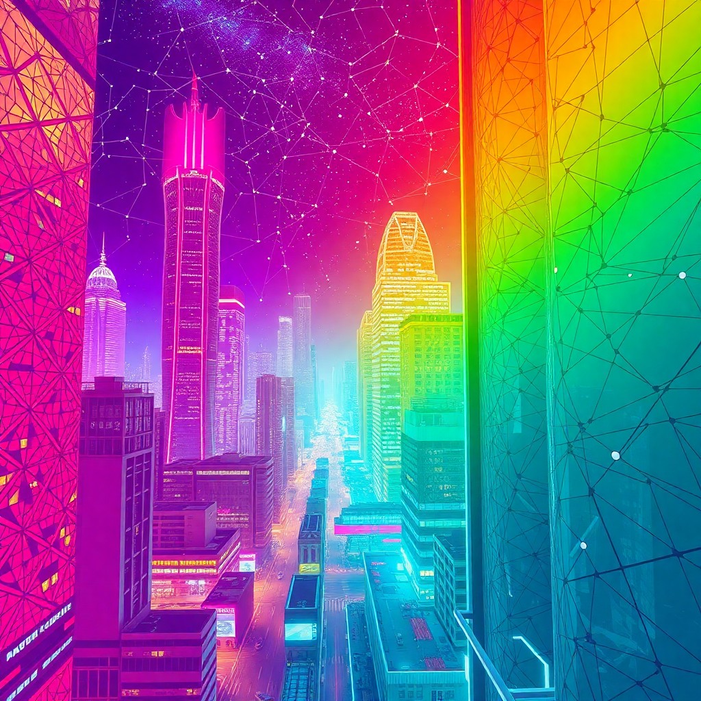AI generated art for prompt: Imagine a futuristic metropolis characterized by Moebius-like graphic design, with skyscrapers embel