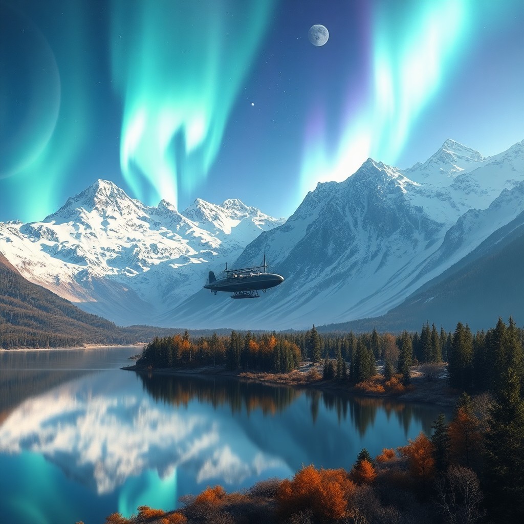 AI generated art for prompt: Visualize an expansive dreamlike digital landscape inspired by the mystical blend of nature and fant