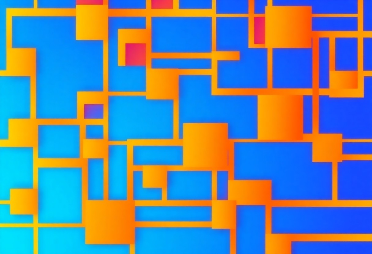 AI generated art for prompt: An abstract geometric composition inspired by the Op Art movement, featuring an intricate grid of in