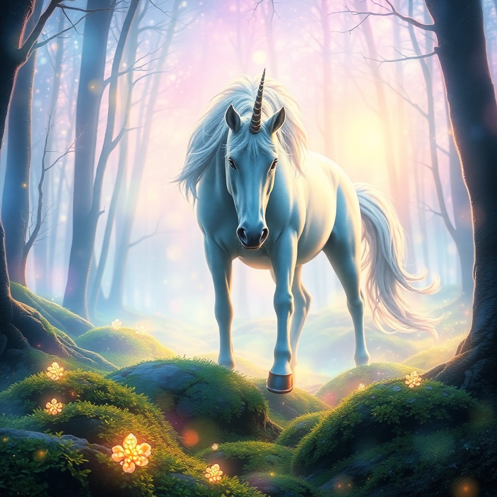 AI generated art for prompt: Create an enchanting digital art piece that captures the magical essence of a fairy tale, reminiscen