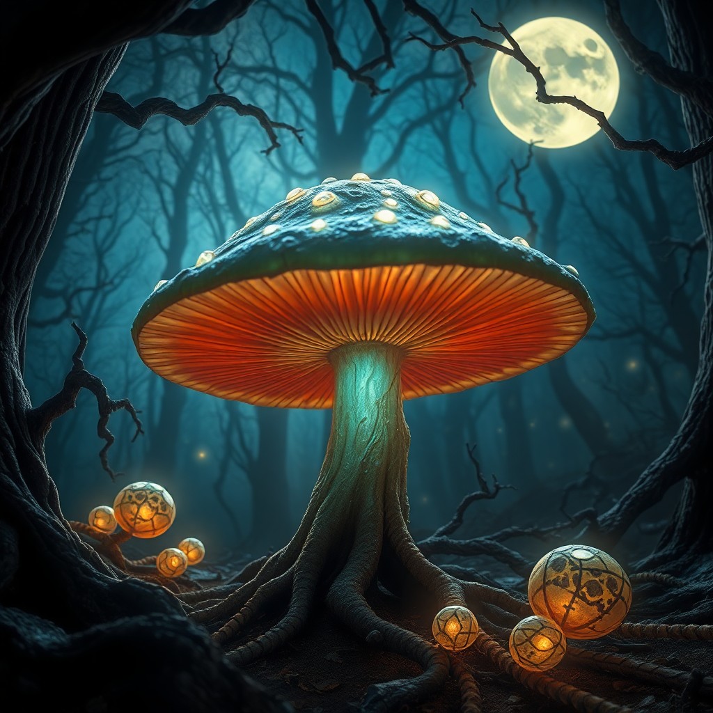 AI generated art for prompt: Visualize an enchanting digital artwork reminiscent of Tim Burton's distinctive aesthetic, portrayin