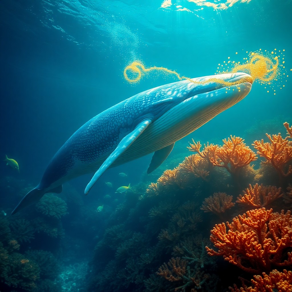 AI generated art for prompt: Envision an enchanting underwater realm reminiscent of Salvador Dali's dreamlike visions, where a st