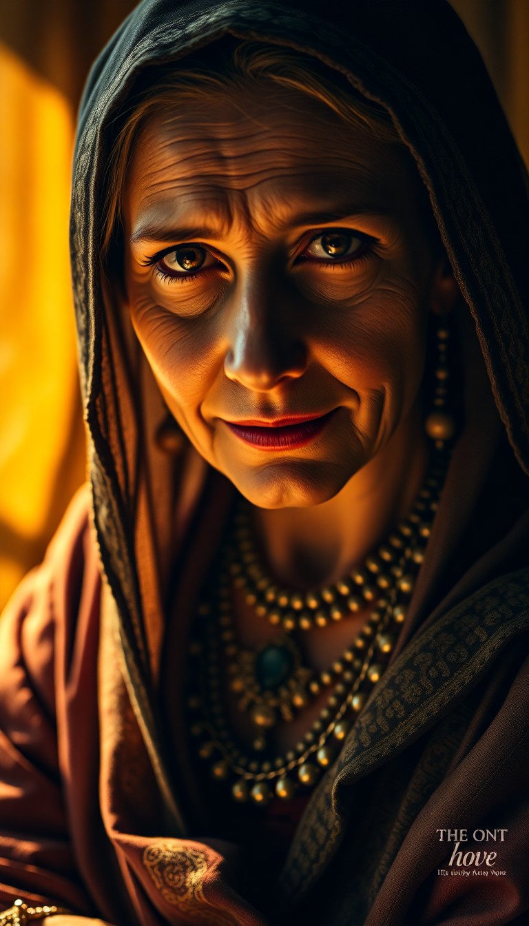 AI generated art for prompt: A highly realistic portrait of a fortune teller captures her enigmatic essence. Her piercing gaze co