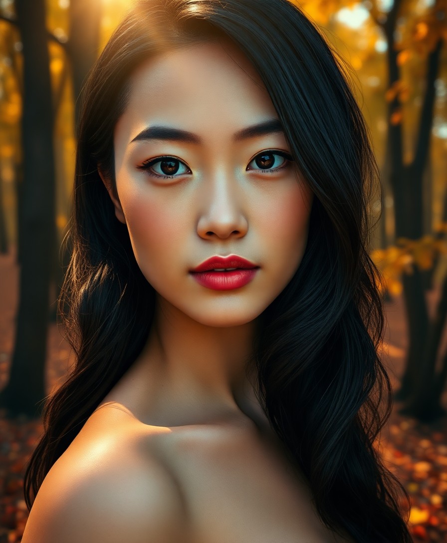 AI generated art for prompt: A captivating portrait captures the essence of a young Japanese-American woman with roots in the Car