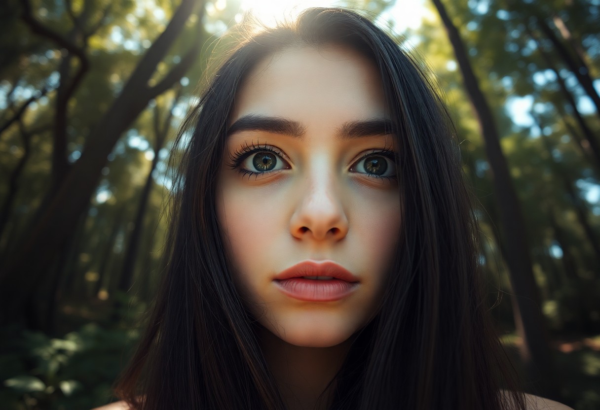 AI generated art for prompt: A captivating portrait photograph showcases an enigmatic young Hispanic woman with long, flowing loc