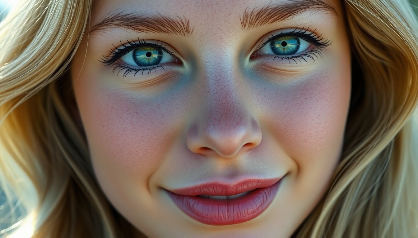 AI generated art for prompt: Imagine a captivating portrait rendered in hyperrealistic digital art, showcasing an intimate close-