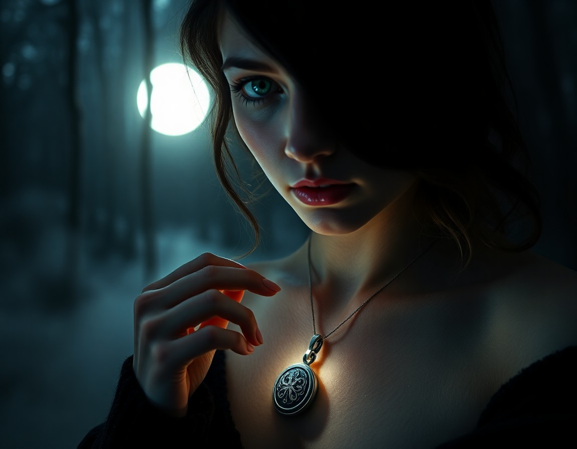 AI generated art for prompt: Envision a captivating portrait of an enigmatic Southern European woman with hazy green eyes and fla