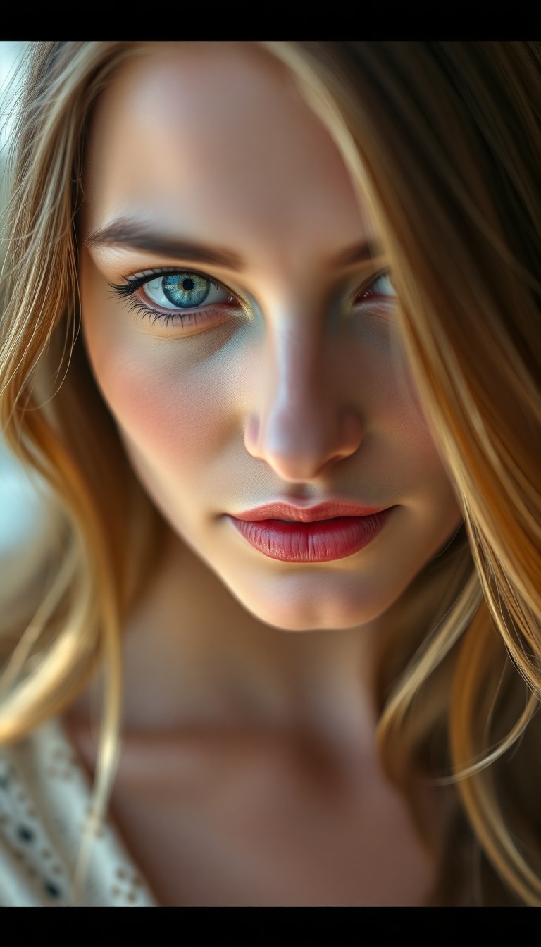 AI generated art for prompt: Craft a hyperrealistic oil painting of an intimate close-up portrait featuring a Middle Eastern woma