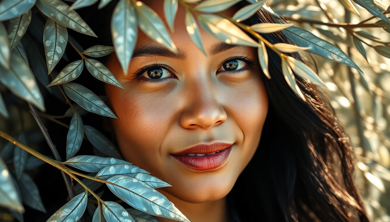 AI generated art for prompt: Immerse yourself in this captivating portrait of a Micronesian woman, an enigma, captured from a sma