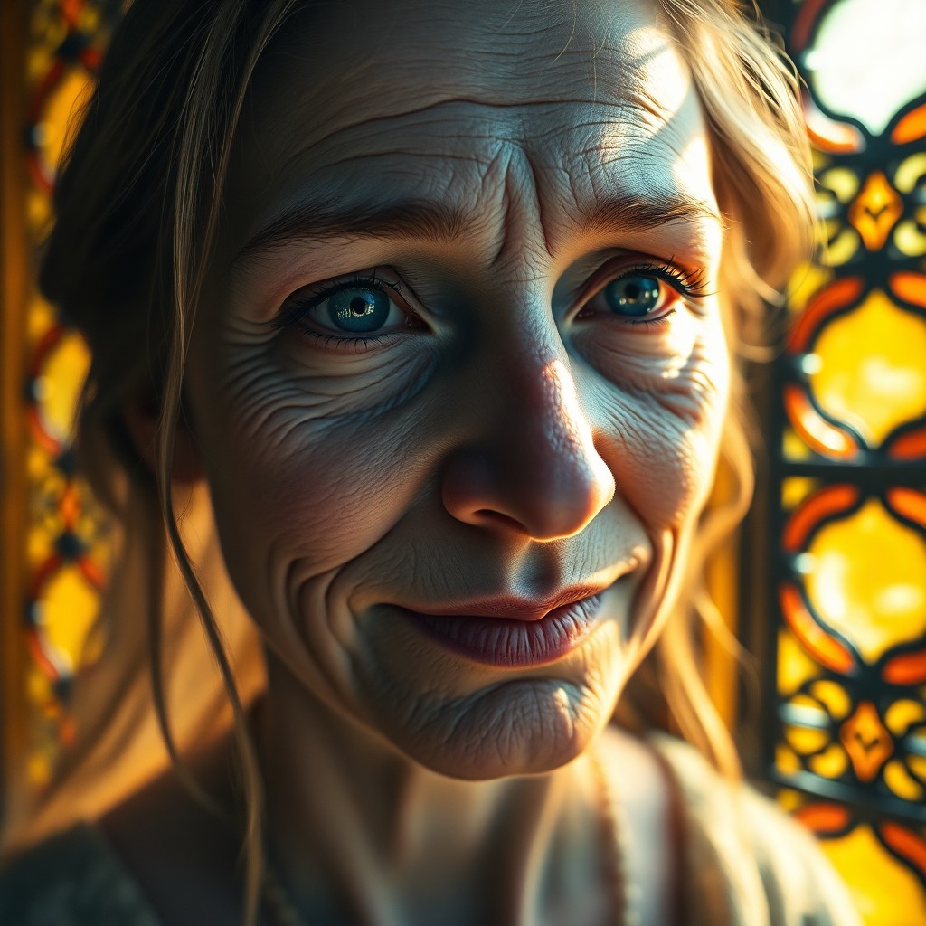 AI generated art for prompt: Visualize an iPhone portrait photo of an enigmatic mystic in hyper-realistic digital art style. Capt