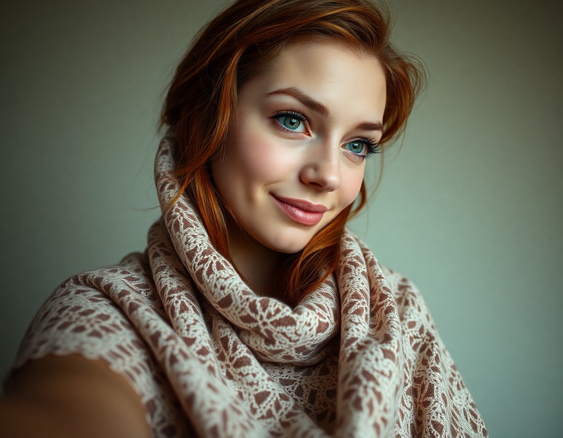 AI generated art for prompt: A high-resolution portrait photograph showcases an enigmatic Eastern European woman in her late twen