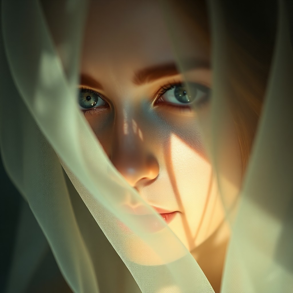 AI generated art for prompt: Imagine a hyperrealistic portrait of a Slavic woman with captivating emerald eyes, captured from an 