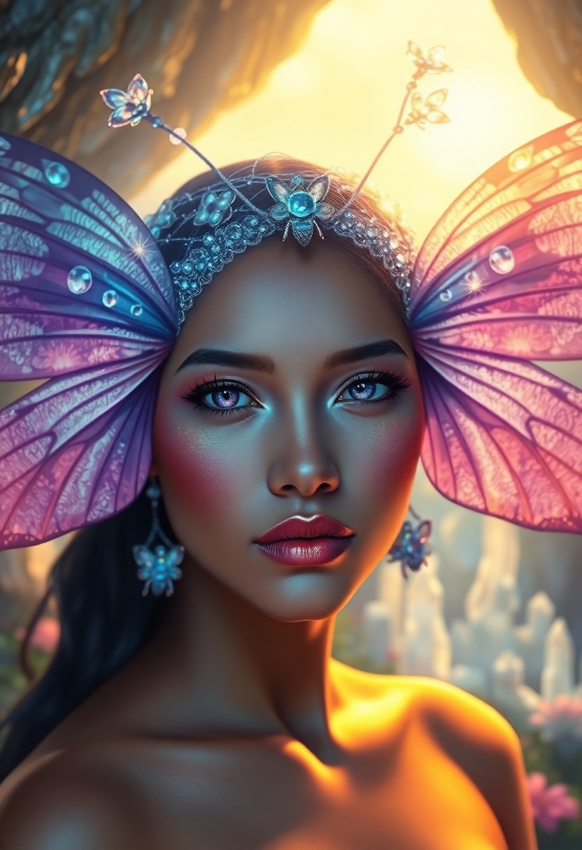 AI generated art for prompt: Craft a hyperrealistic digital painting portraying an enthralling Polynesian woman with captivating 