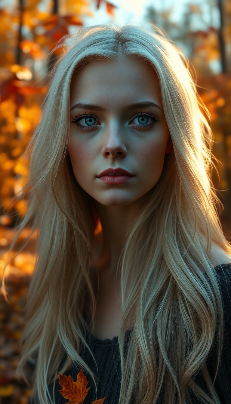 AI generated art for prompt: A captivating hyperrealistic portrait depicts an enigmatic Eastern European woman with mysterious cl