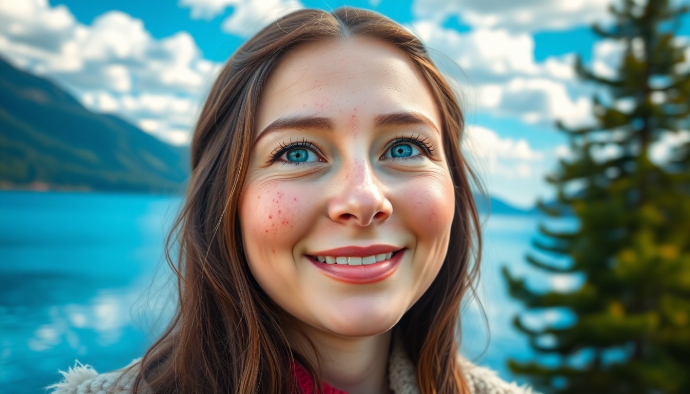 AI generated art for prompt: An enchanting photorealistic portrait, inspired by impressionist brushstrokes, showcases an Inuit wo