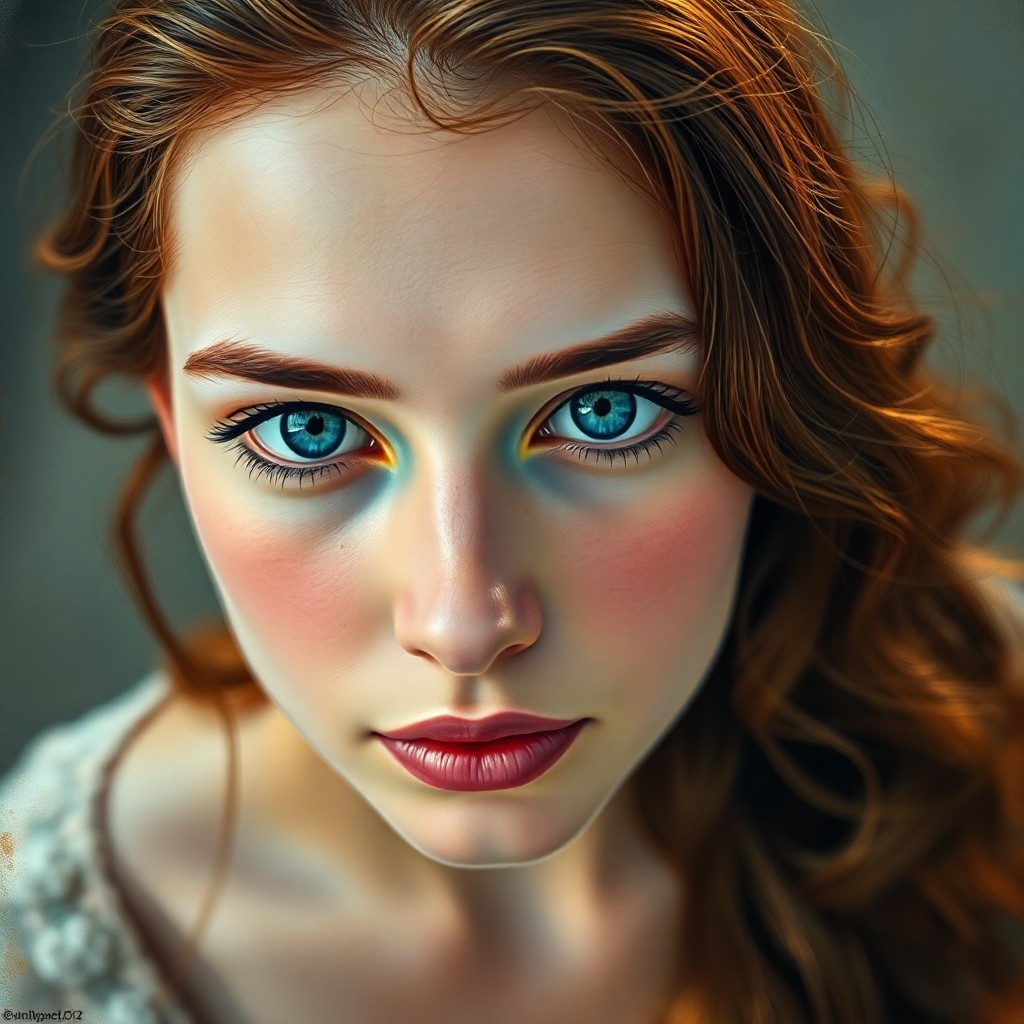 AI generated art for prompt: Create a captivating portrait with an impressionist art style, focusing on a pensive young Eastern E