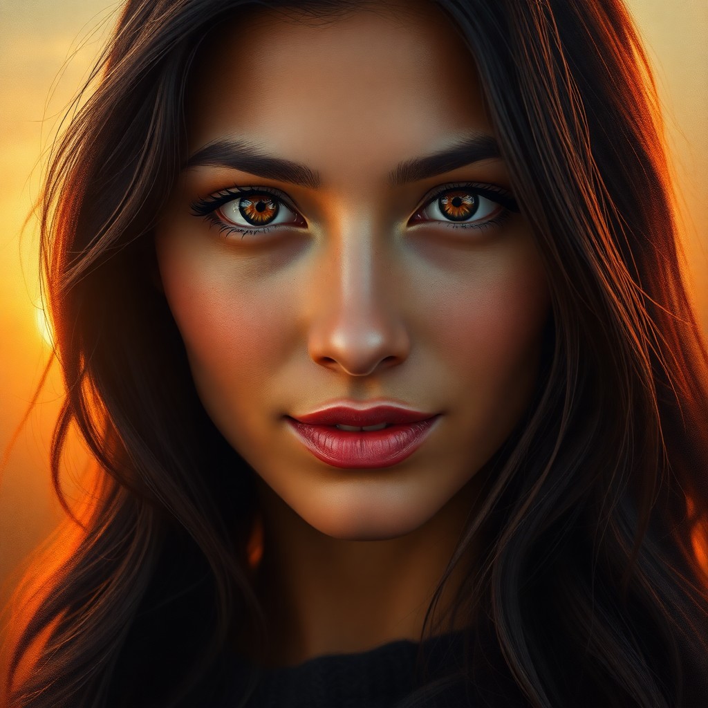 AI generated art for prompt: Craft a photorealistic portrait photograph showcasing a Central Asian woman of enigmatic allure, ado