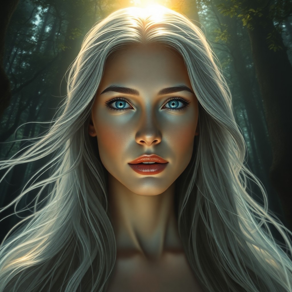 AI generated art for prompt: A hauntingly beautiful portrait in a digital art and concept painting style depicts a mystical Middl