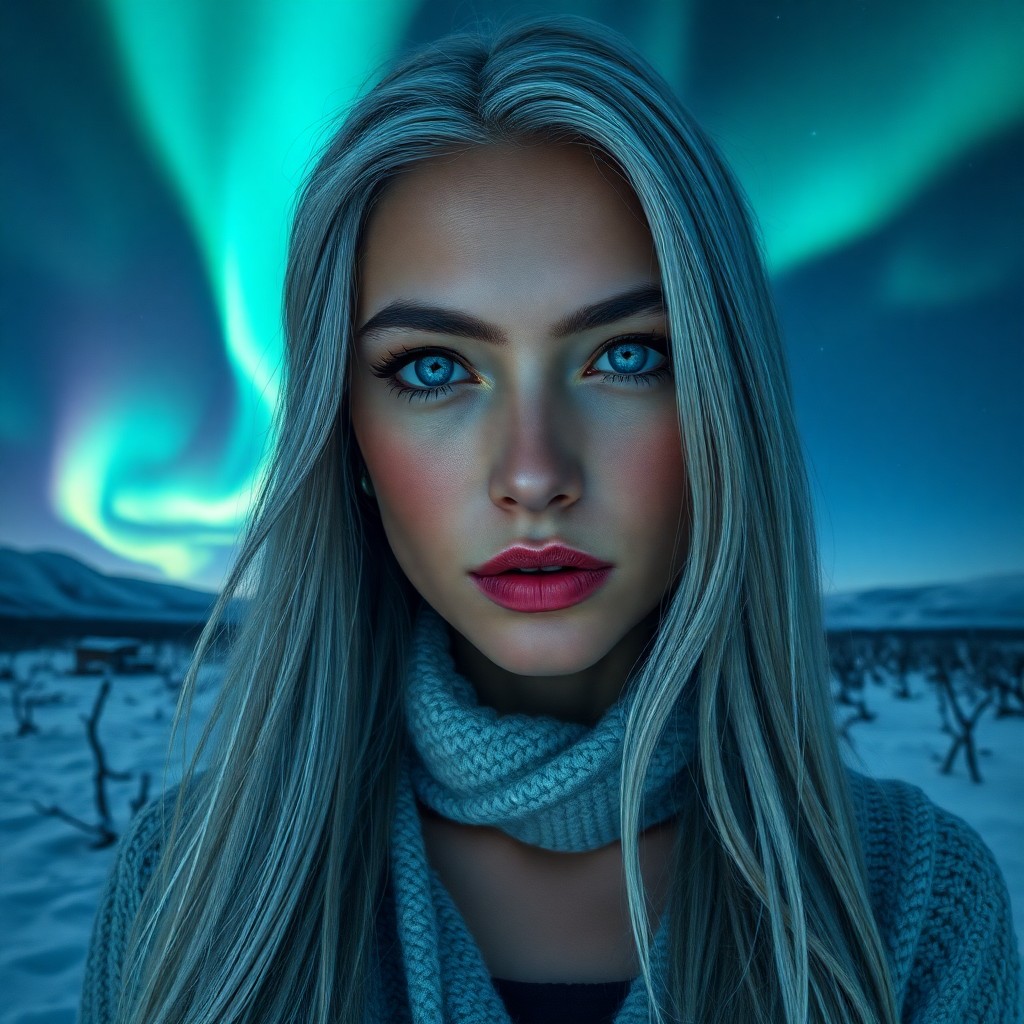 AI generated art for prompt: A portrait photograph exudes an air of mystery, featuring a Pacific Islander woman with captivating 