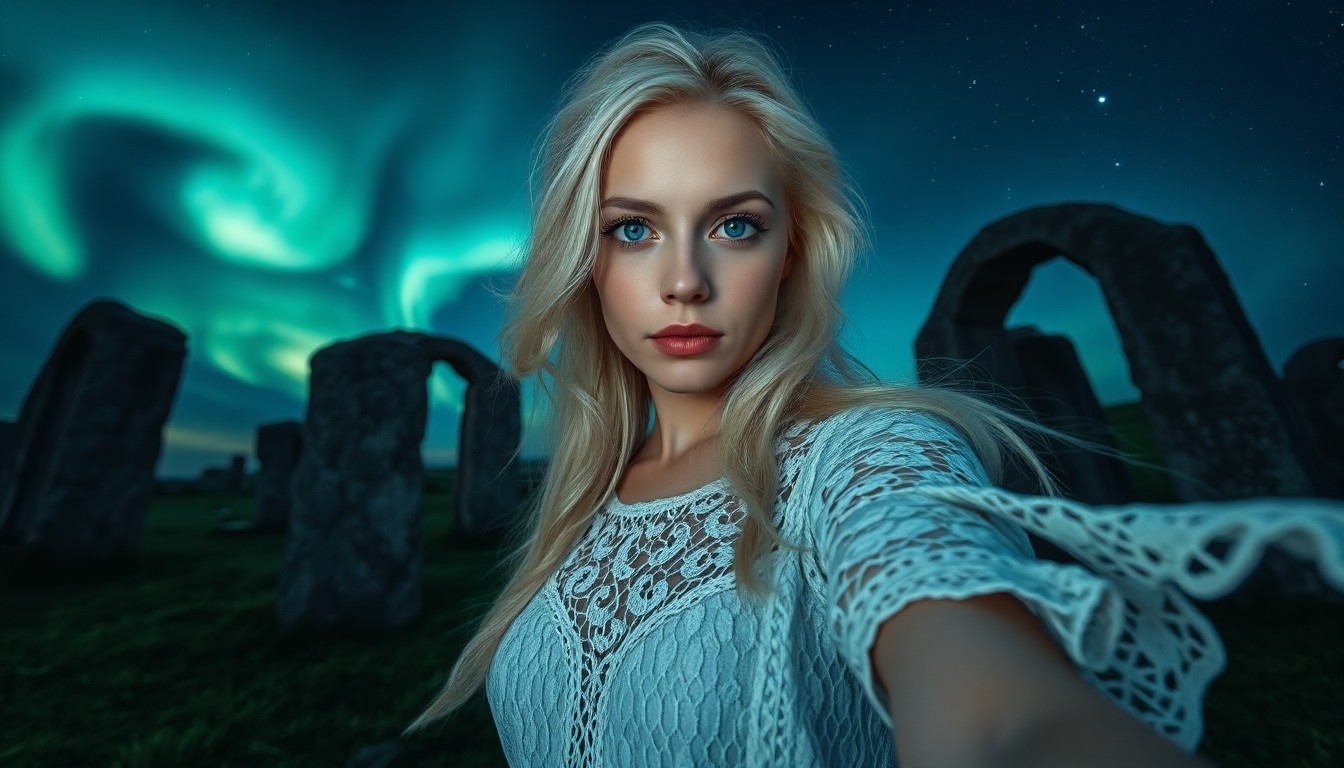 AI generated art for prompt: Depict a photorealistic portrait of a Slavic woman with an introspective gaze; her piercing blue eye