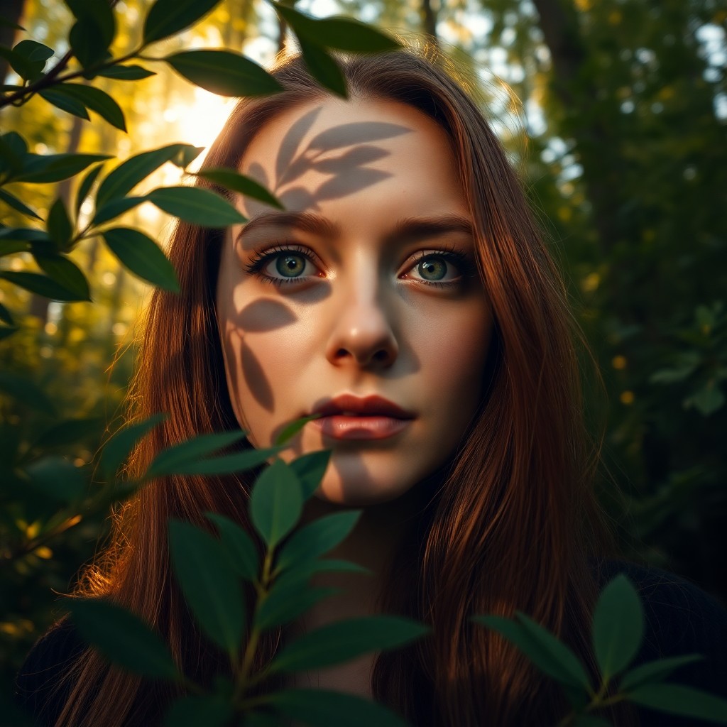 AI generated art for prompt: A captivating portrait photograph showcases a Slavic woman in her 30s with piercing green eyes and a