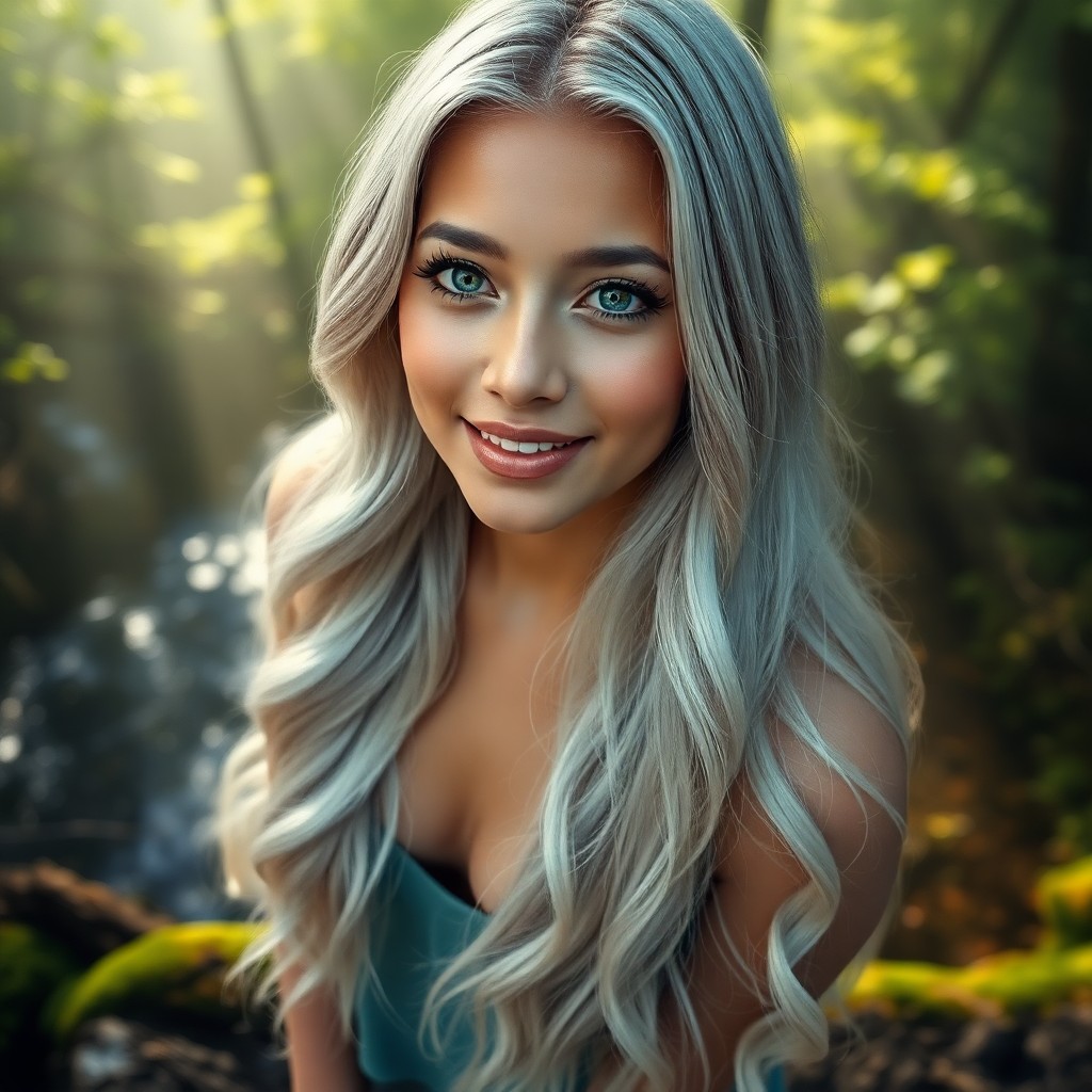 AI generated art for prompt: A super-realistic portrait photograph portrays a South Asian woman with captivating sapphire eyes an