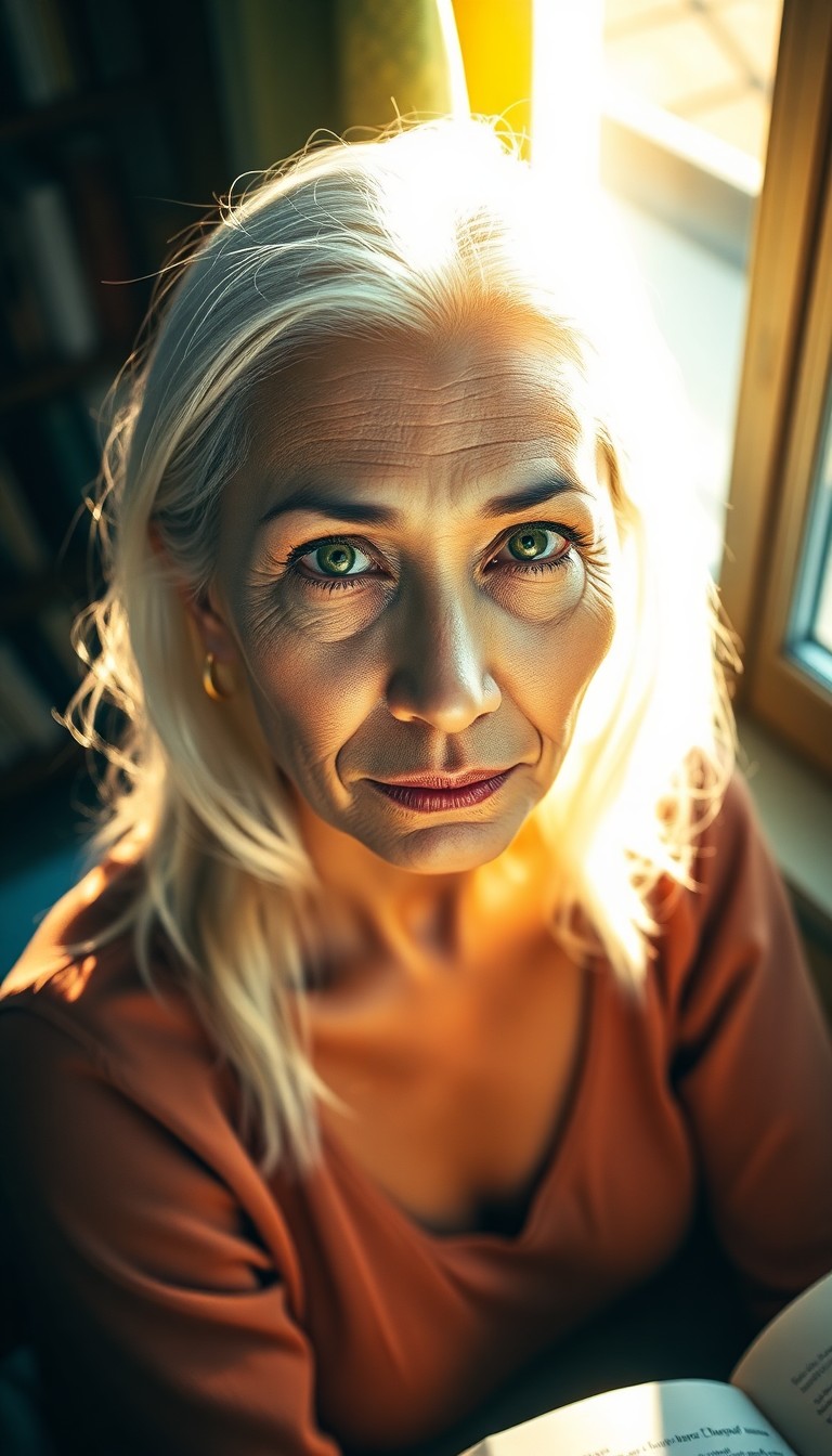 AI generated art for prompt: A captivating portrait photograph showcases a South Asian woman with striking green eyes and silky p