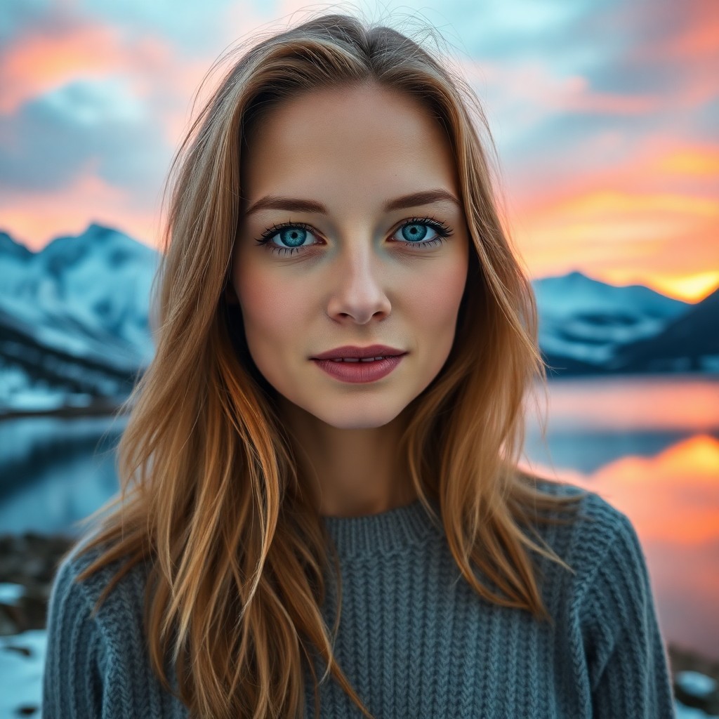 AI generated art for prompt: A mirrorless camera captures a photorealistic portrait of a Nordic woman in her mid-thirties, charac