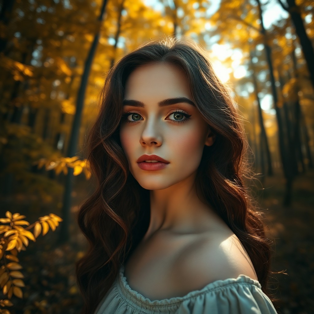 AI generated art for prompt: A captivating portrait photograph showcases an enigmatic Eastern European woman with mesmerizing sap