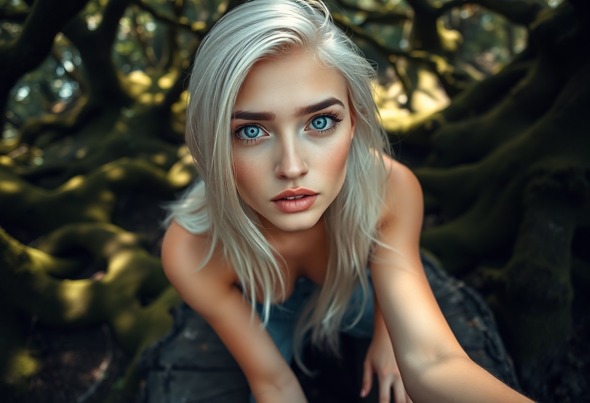 AI generated art for prompt: Create a portrait of an enigmatic Pacific Islander woman in her early 30s, captured in a photorealis