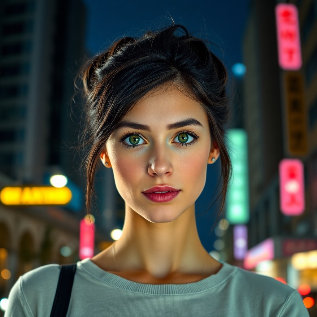 AI generated art for prompt: Capture the essence of a young woman in her early twenties, exuding confidence and intelligence as s